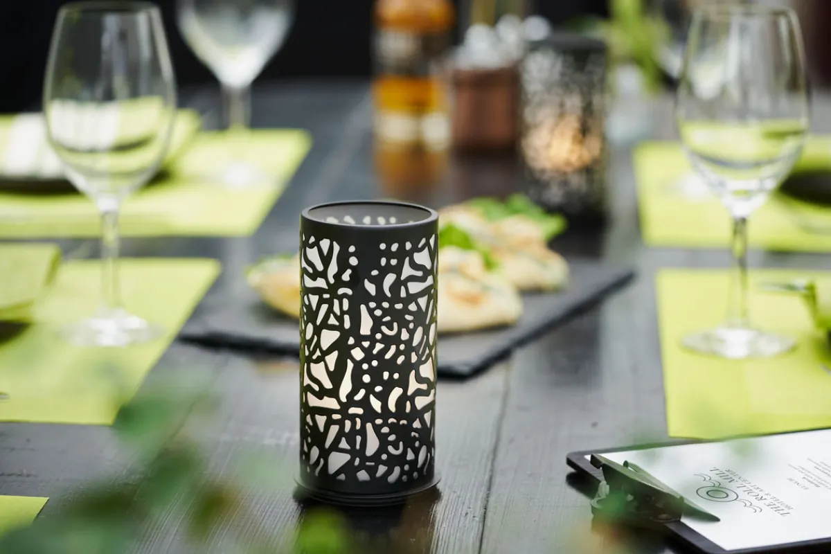 Kerzenhalter>DUNI Kerzenhalter Twist 140 x Ø 75 mm Schwarz