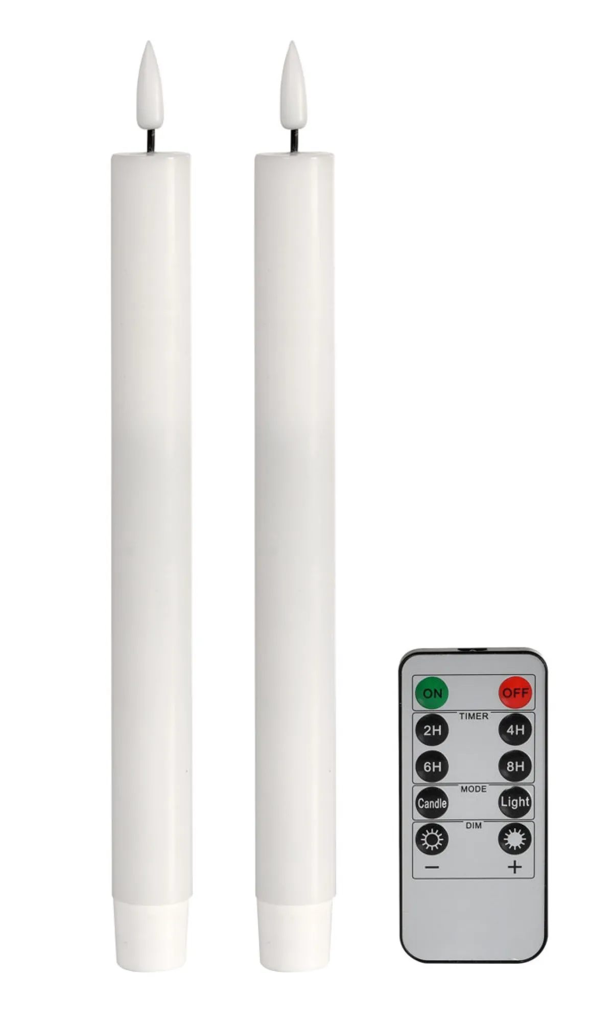 Led Leuchten>DUNI LED Antique Candle, 2xAAA batterien 245 x Ø 22 mm Weiß