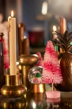 Led Leuchten>DUNI LED Antique Candle, 2xAAA batterien 245 x Ø 22 mm Beige