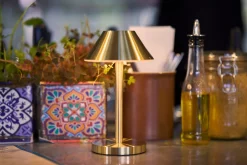 Led Lampen>DUNI LED Lamp Cordless Zelda Midi 21,5 x Ø 12 cm 14 Std. Gold