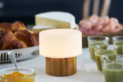 Led Lampen>DUNI LED Leuchte Sister Bambus 110 x Ø 110 mm Weiß