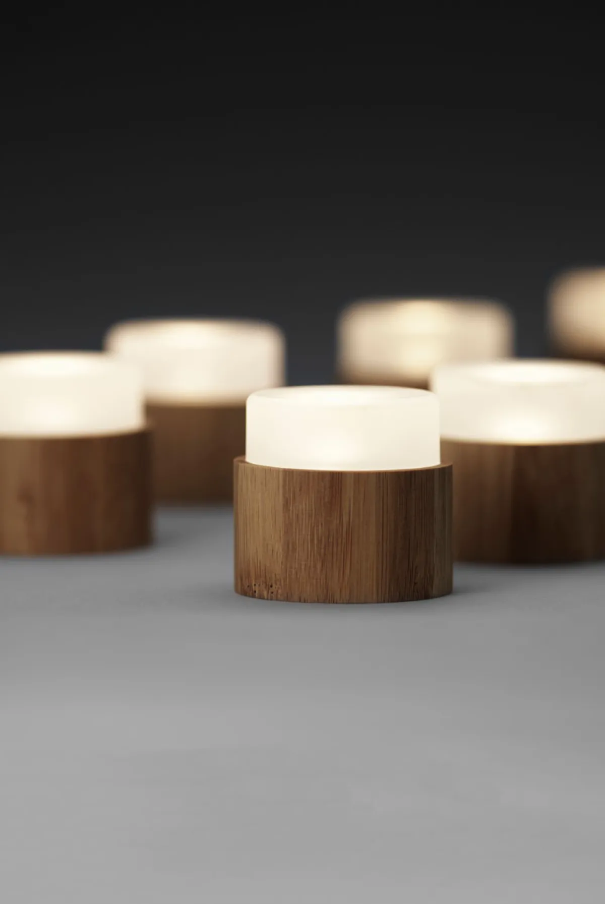 Led Lampen>DUNI LED Mini Lamp, Bambushalter 33 x Ø 57 mm Nature