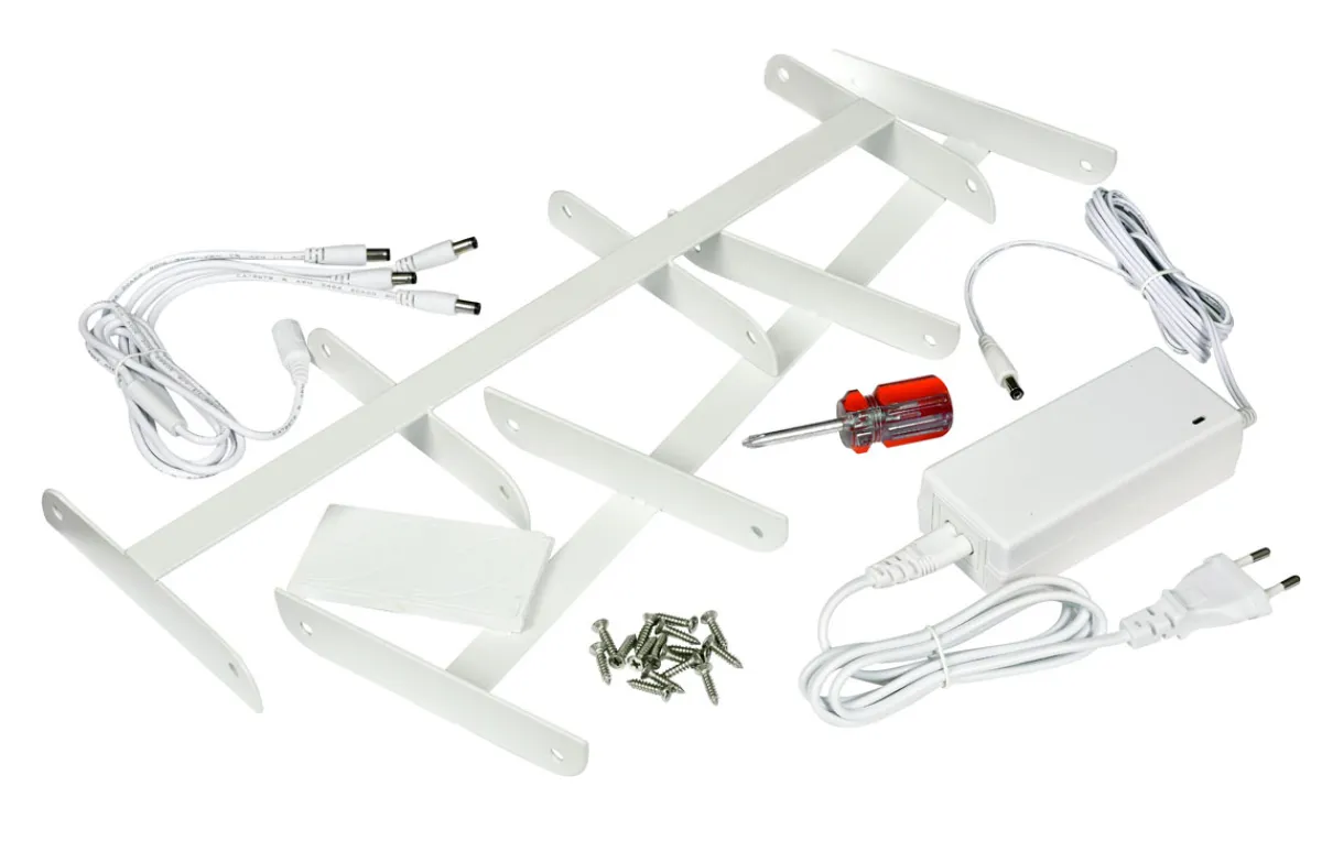 Ladestationen>DUNI LED Mini Lamp Ladestation, 32 Stück 255 x 140 x 430 mm Weiß