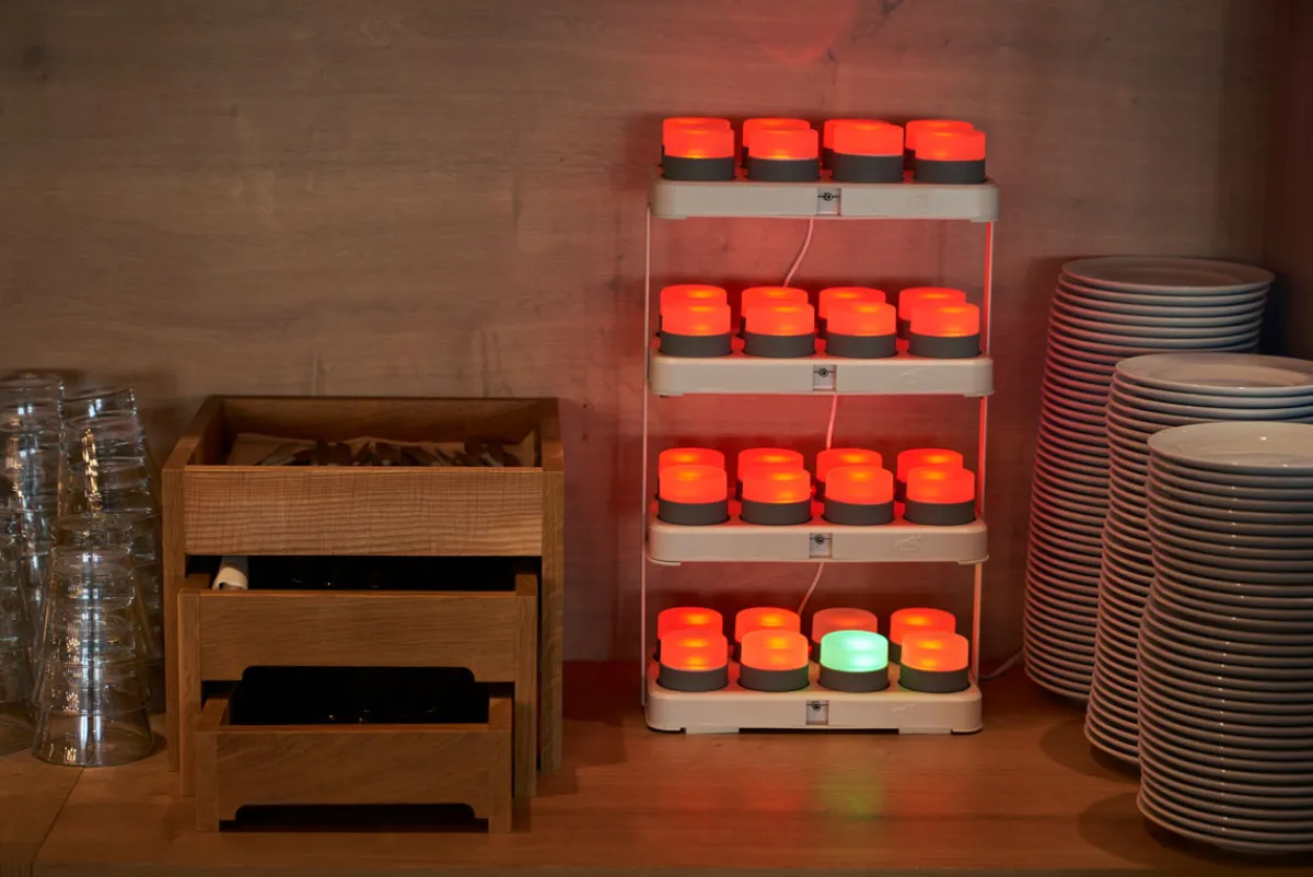 Ladestationen>DUNI LED Mini Lamp Ladestation, 32 Stück 255 x 140 x 430 mm Weiß