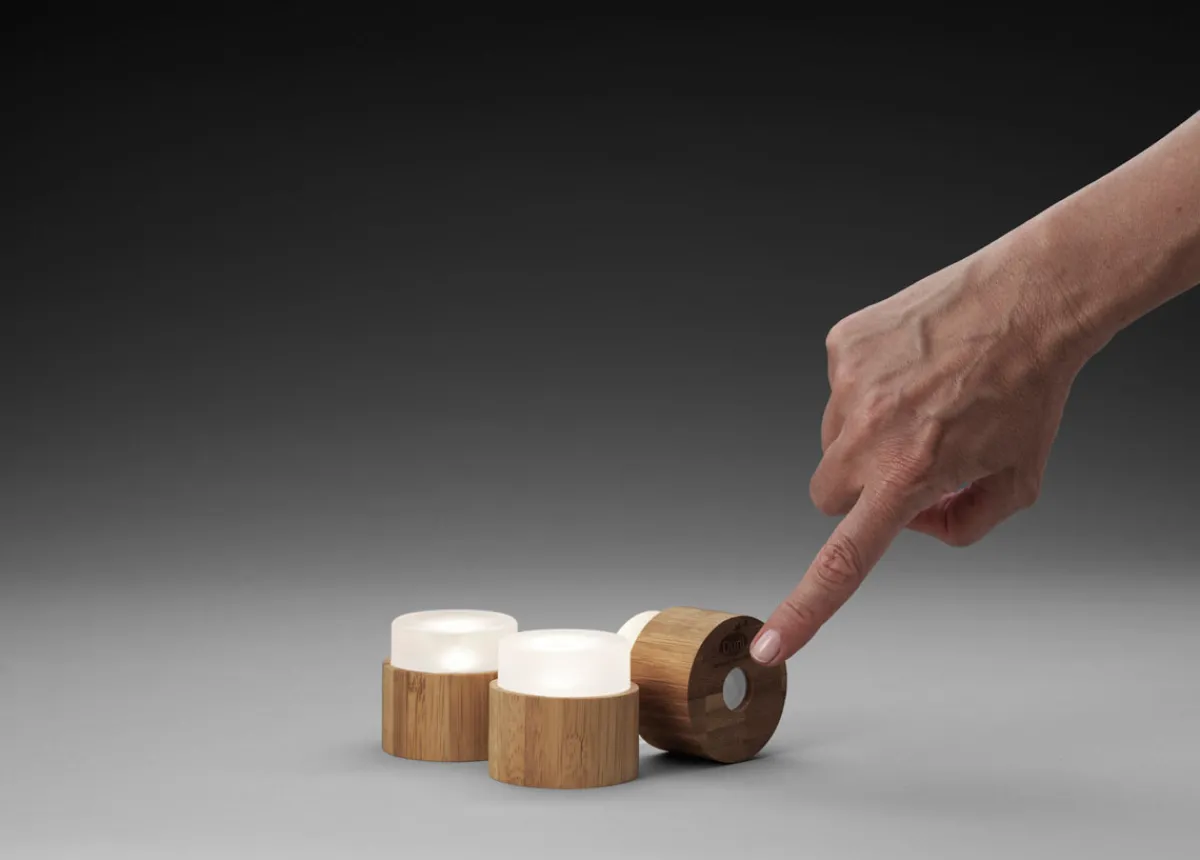 Led Leuchten>DUNI LED Mini Lamp, wiederaufladbar, 3er Set 48 x Ø 50 mm 13 Std. Weiß