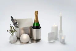 Led-Halter>DUNI LED-Kerzenhalter Globe 8,4 x Ø 10 cm Weiß