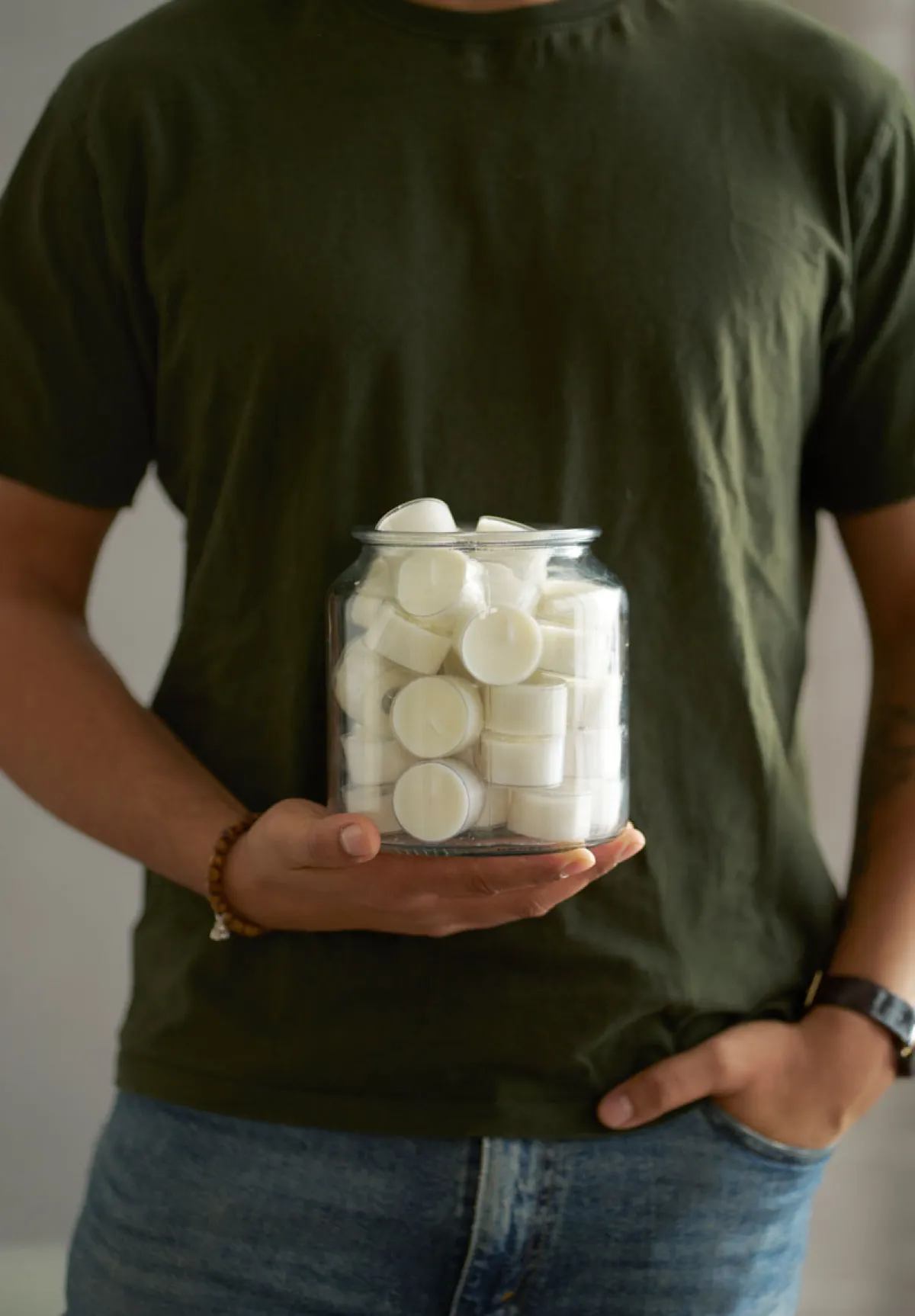 Teelichter & Nachfüllsets>DUNI Maxi Teelichte, 9 Std. Ø 56 mm 9 Std. Weiß