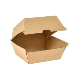 Boxen>DUNI Menübox Burger 700 ml Braun ungeteilt