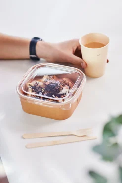 Holzbesteck>DUNI Messer Silva 18,5 cm Natürlich