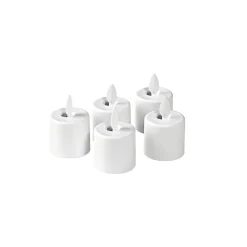 Ersatzteile & Fernbedienungen>DUNI Moving Flame, wiederaufladbar, Warm White, 5 Stück, Ersatzteil 38 x Ø 36 mm 25 Std. Weiß