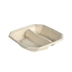 Schalen>DUNI Octabagasse® 520/340 ml Braun 2-Teilung