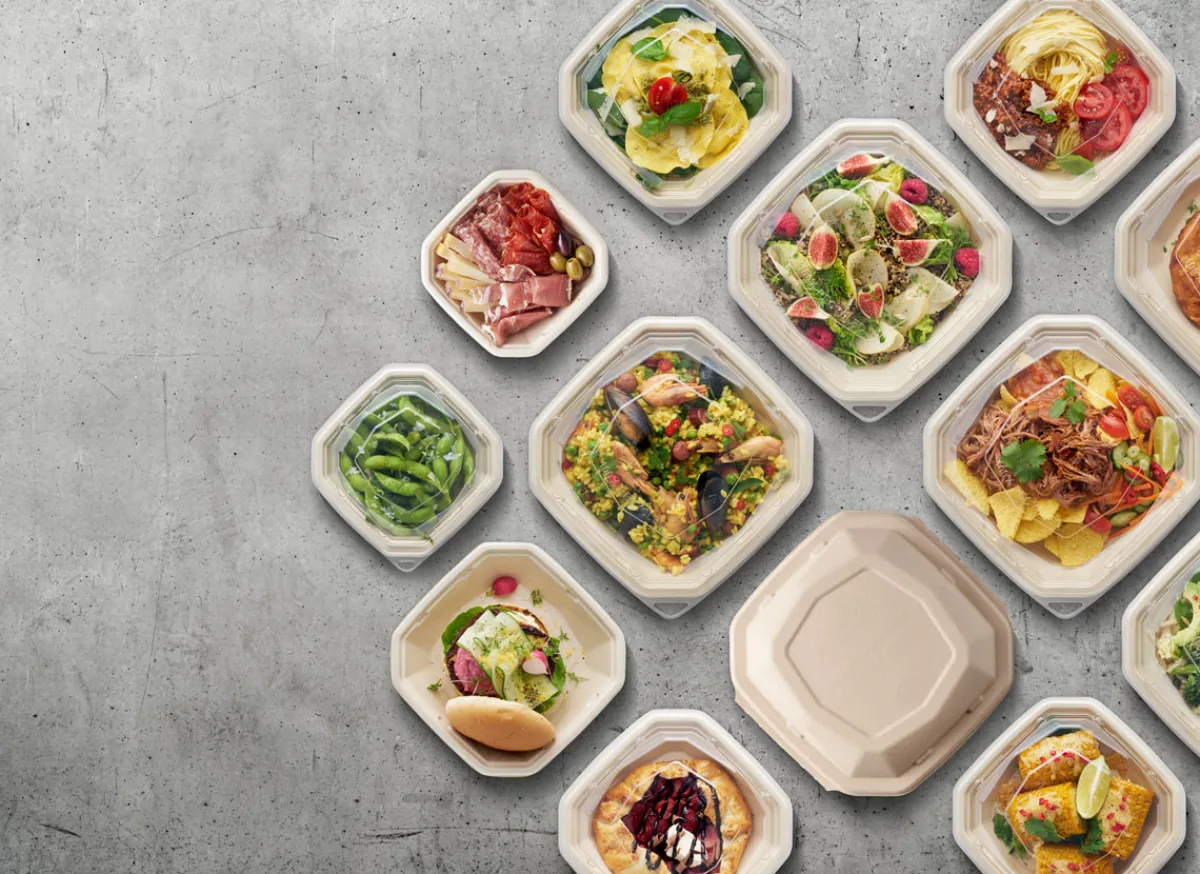 Schalen>DUNI Octabagasse® Deckel 1000 ml Braun