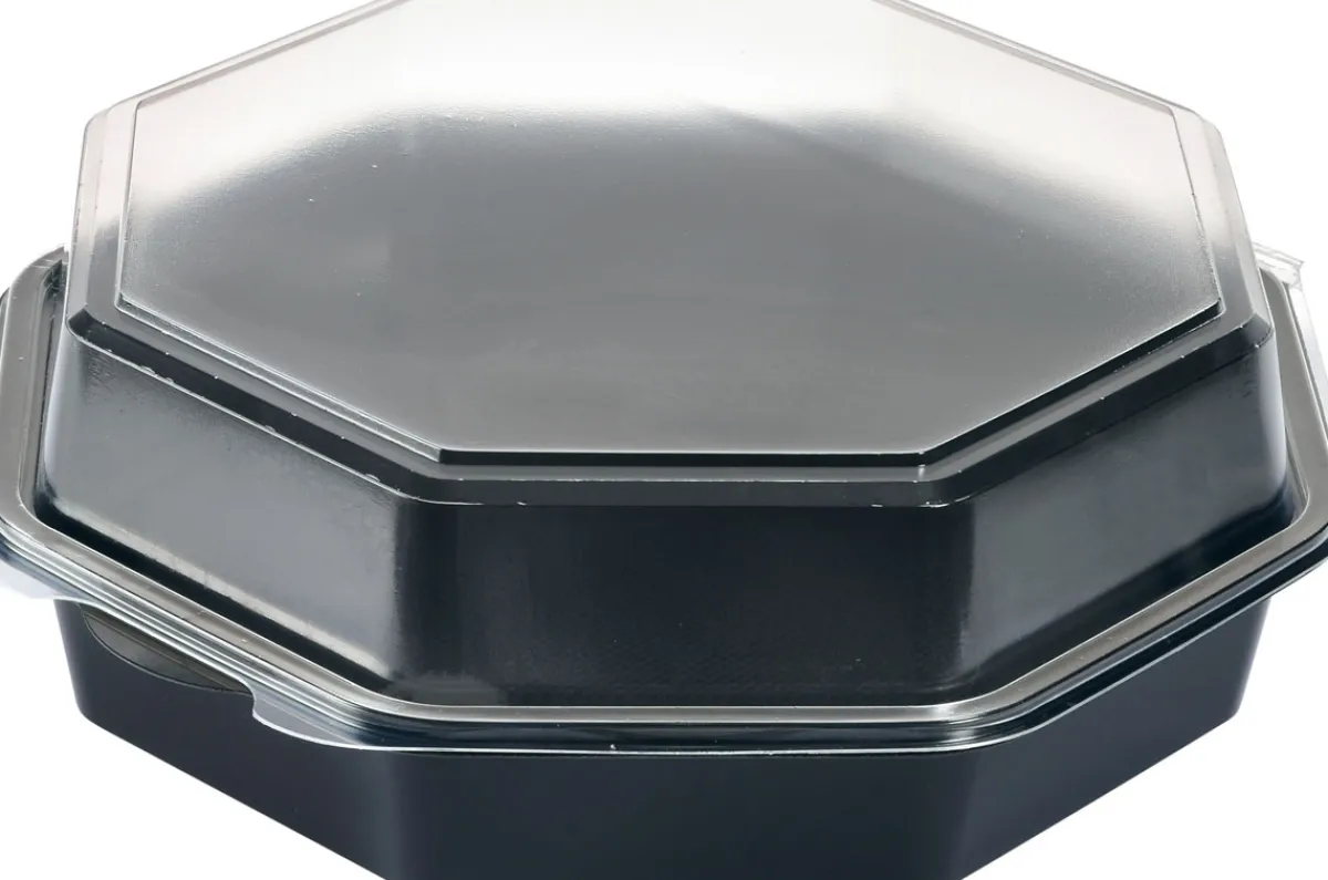 Schalen>DUNI Octaview® 230 x 230 x 80 mm Schwarz ungeteilt