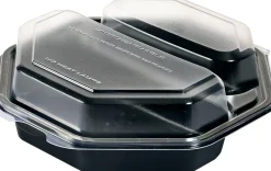 Schalen>DUNI Octaview® 190 x 190 x 60 mm Schwarz 2-Teilung