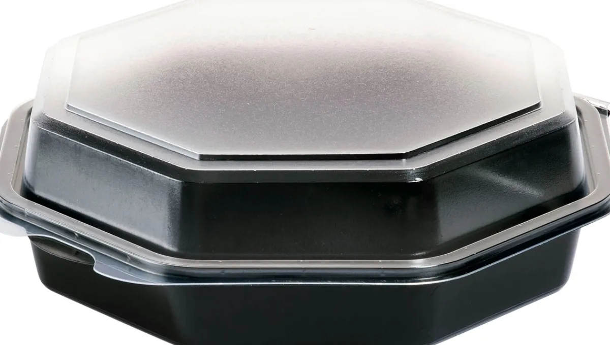 Schalen>DUNI Octaview® 190 x 190 x 60 mm Schwarz ungeteilt