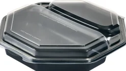 Schalen>DUNI Octaview® 230 x 230 x 50 mm Schwarz 2-Teilung