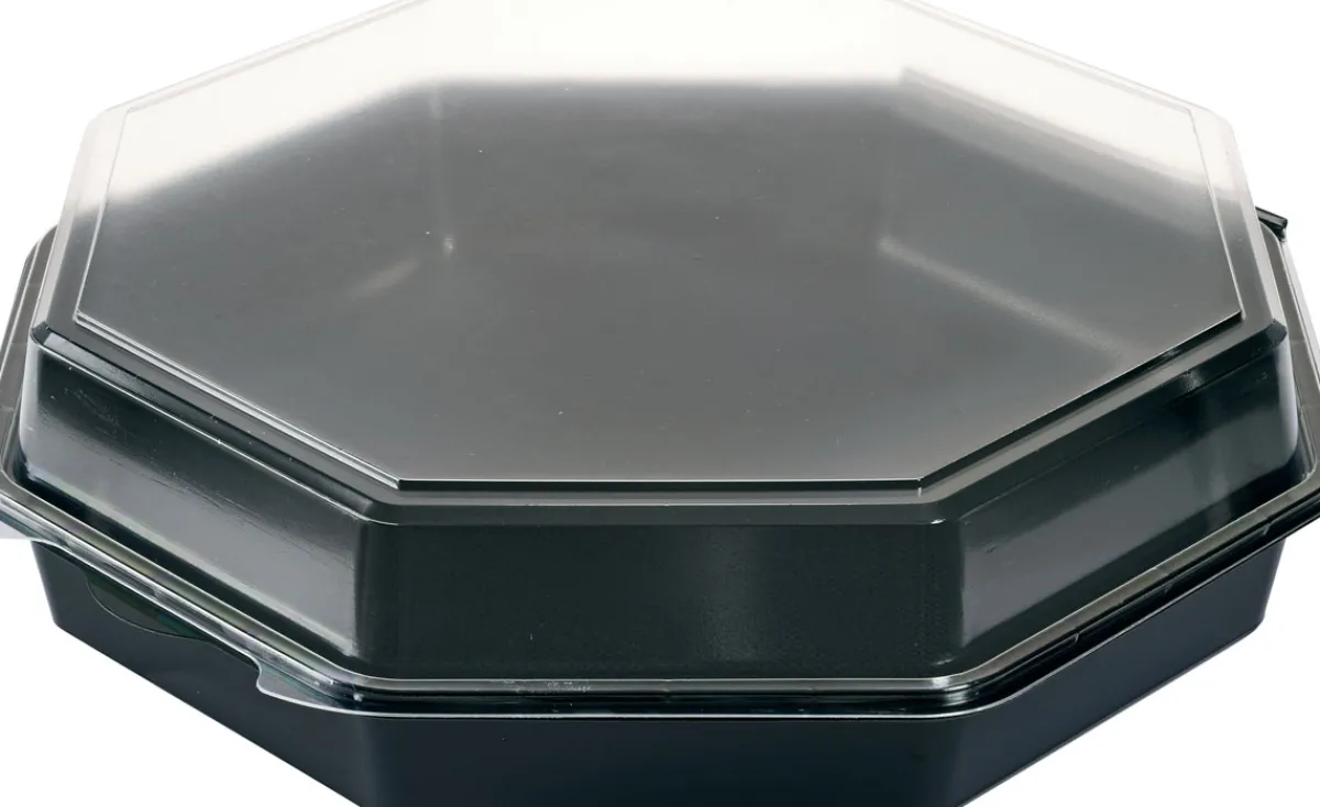 Schalen>DUNI Octaview® 305 x 305 x 80 mm Schwarz ungeteilt