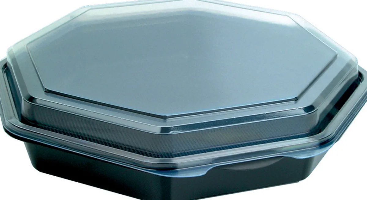 Schalen>DUNI Octaview® (C&C Packung mit 127766) 230 x 230 x 50 mm Schwarz ungeteilt