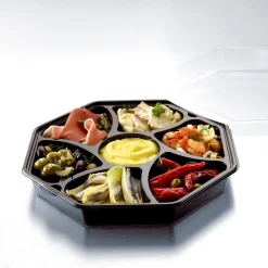 Schalen>DUNI Octaview® Einsatz für 149873/149874 284 x 284 x 25 mm Schwarz 7-Teilung