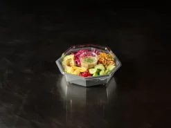 Boxen>DUNI Octaview mit Dressingbecher 795 ml Grau ungeteilt