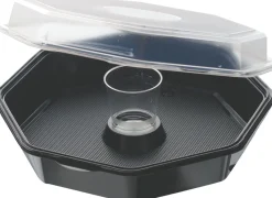 Schalen>DUNI Octaview® mit Glas 160 x 160 x 60 mm Schwarz ungeteilt