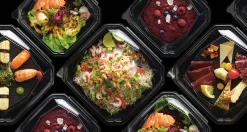 Schalen>DUNI Octaview® S 150 x 150 x 70 mm Schwarz ungeteilt