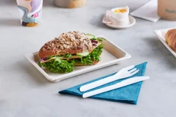 Papierbesteck>DUNI Pluma Messer 16,5 cm Weiß