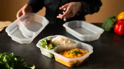 Siegelschalen>DUNIFORM PP Schale Take-Away 250 x 159 x 43 mm Transparent ungeteilt