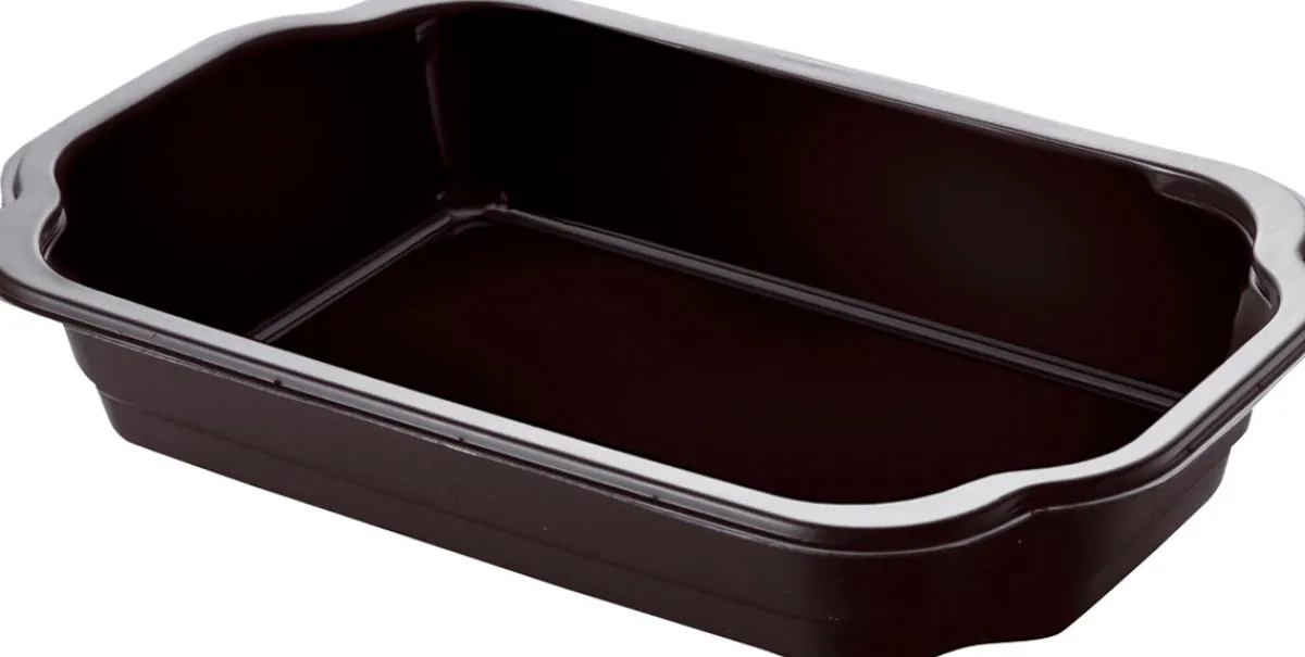 Siegelschalen>DUNIFORM PP Schale Take-Away 250 x 159 x 43 mm Schwarz ungeteilt