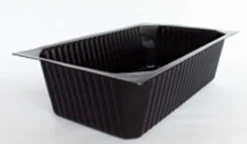 Siegelschalen>DUNIFORM PP-Schale 1/4 GN 265 x 162 x 70 mm Schwarz ungeteilt