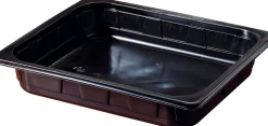 Siegelschalen>DUNIFORM PP-Schale 1/2 GN 325 x 265 x 40 mm Schwarz ungeteilt