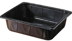 Siegelschalen>DUNIFORM PP-Schale 1/2 GN 325 x 265 x 80 mm Schwarz ungeteilt