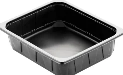 Siegelschalen>DUNIFORM PP-Schale 1/2 GN 325 x 265 x 60 mm Schwarz ungeteilt