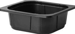 Siegelschalen>DUNIFORM PP-Schale 1/6 GN 176 x 162 x 60 mm Schwarz ungeteilt
