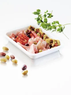 Siegelschalen>DUNIFORM PP-Schale Caterline 227 x 178 x 32 mm Weiß ungeteilt