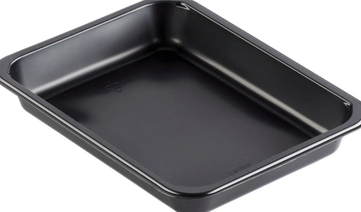 Siegelschalen>DUNIFORM PP-Schale Caterline 227 x 178 x 32 mm Schwarz ungeteilt