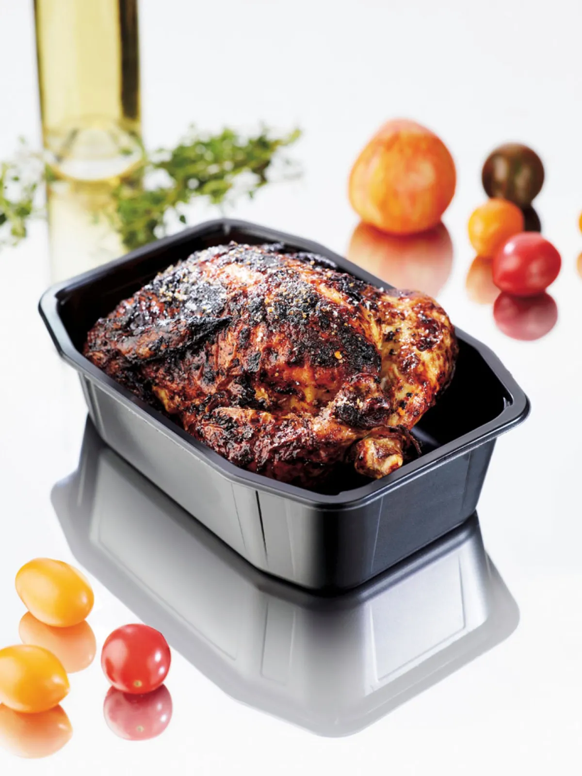 Siegelschalen>DUNIFORM PP-Schale HMR 215 x 148 x 70 mm Schwarz ungeteilt