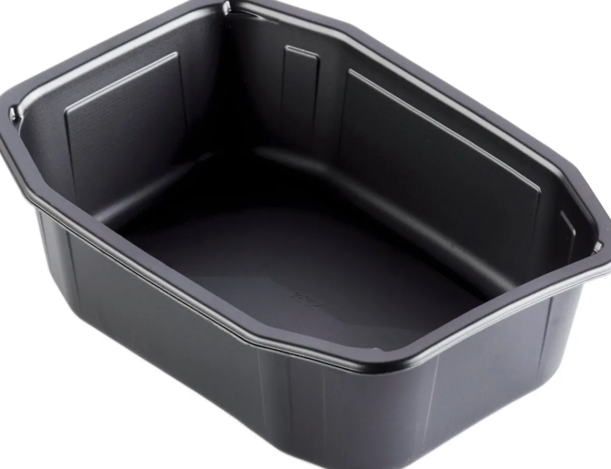 Siegelschalen>DUNIFORM PP-Schale HMR 215 x 148 x 70 mm Schwarz ungeteilt