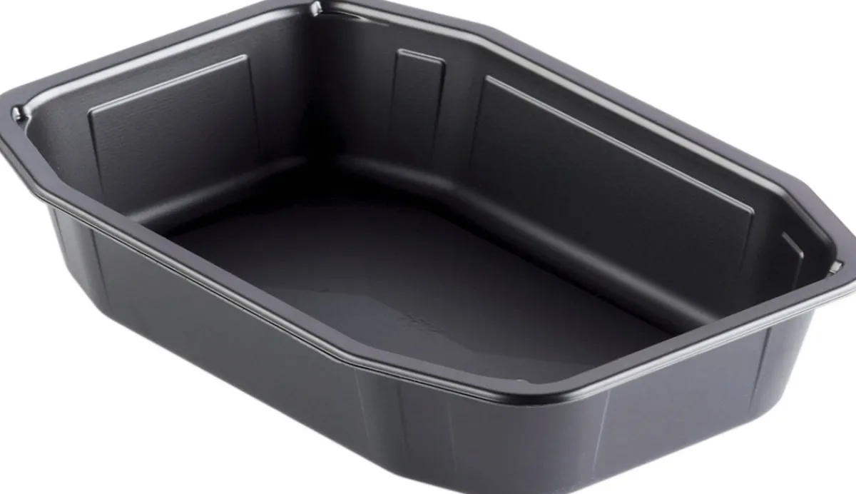 Siegelschalen>DUNIFORM PP-Schale HMR 215 x 148 x 40 mm Schwarz ungeteilt