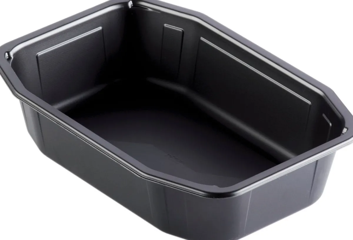 Siegelschalen>DUNIFORM PP-Schale HMR 215 x 148 x 50 mm Schwarz ungeteilt