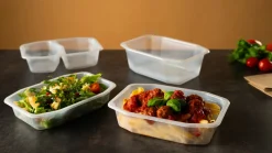 Siegelschalen>DUNIFORM PP-Schale HMR 215 x 148 x 50 mm Transparent 2-Teilung