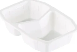 Siegelschalen>DUNIFORM PP-Schale HMR 215 x 148 x 50 mm Weiß 2-Teilung