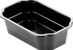 Siegelschalen>DUNIFORM PP-Schale Take-away 250 x 159 x 70 mm Schwarz ungeteilt