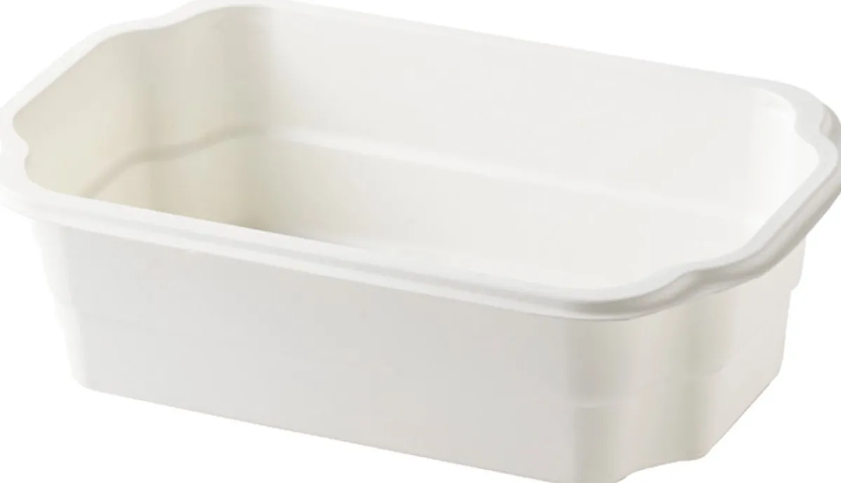 Siegelschalen>DUNIFORM PP-Schale Take-away 250 x 159 x 70 mm Weiß ungeteilt