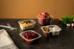 Siegelschalen>DUNIFORM PP-Schälchen 138 x 114 x 70 mm Transparent ungeteilt