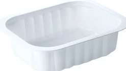 Siegelschalen>DUNIFORM PP-Schälchen 138 x 114 x 35 mm Weiß ungeteilt