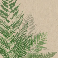 Cocktailservietten>PAPER + DESIGN Recycling-Tissue Serviette 24 x 24 cm Farn 2-lagig