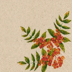 Servietten Im Lunchformat>PAPER + DESIGN Recycling-Tissue Serviette 33 x 33 cm Rowan Berry 2-lagig