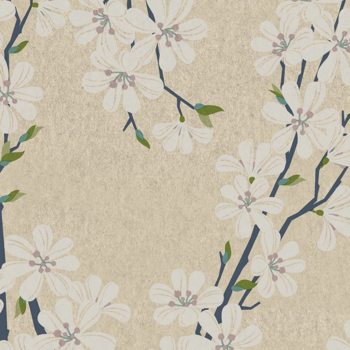 Cocktailservietten>PAPER + DESIGN Recycling-Tissue Serviette 24 x 24 cm Soft Nature 2-lagig