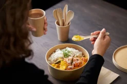 Schalen>DUNI Ronda Bowl Slim 950 ml Braun ungeteilt